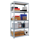 Метален стелаж STAR 213x90x45 см, до 175 кг на рафт - цинк