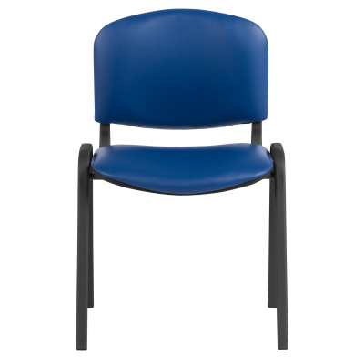 Посетителски стол Carmen 1131 LUX - тъмносин