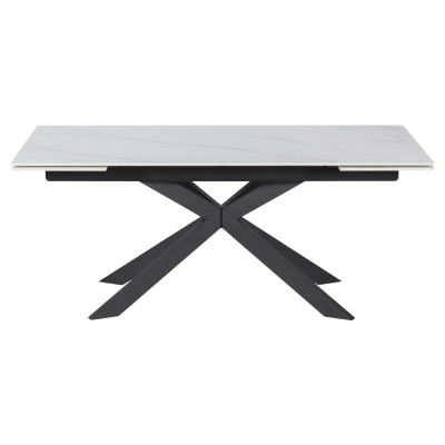 Разтегателна трапезна маса ELK - бяла