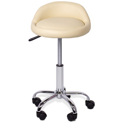 Табуретка с колелца Carmen 3067 - крем