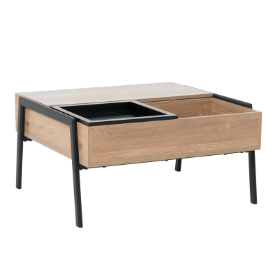 Холна маса с повдигащ механизъм KENT - златен дъб