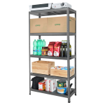 Метален стелаж HARD 180x90x40 см, до 90 кг на рафт - сив