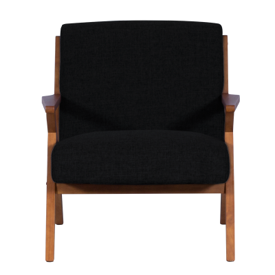 Кресло MAURO - орех - черен