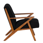 Кресло MAURO - орех - черен