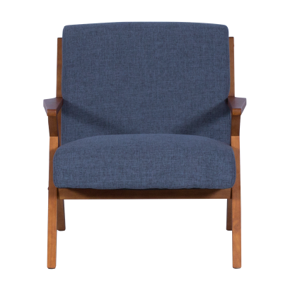 Кресло MAURO - орех - син